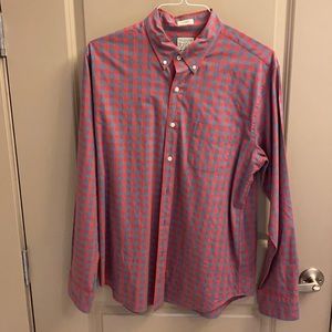 J Crew Stretch Secret Wash Gingham shirt